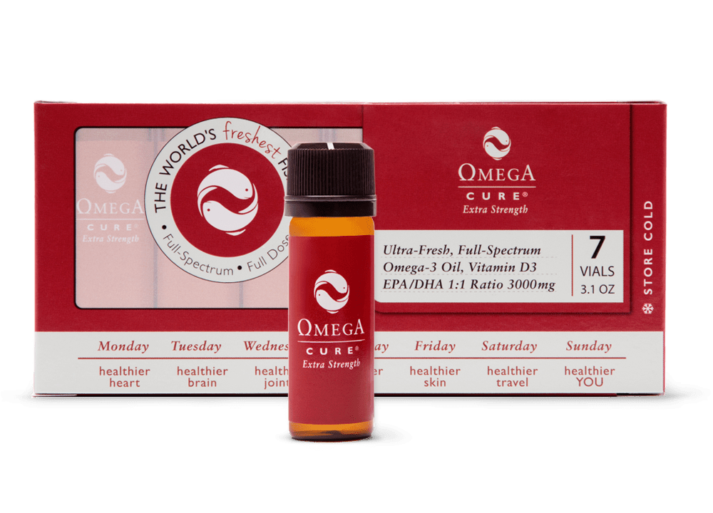 Omega Cure Extra Strength | 3000 mg EPA/DHA 1400 IUs Vitamin D3