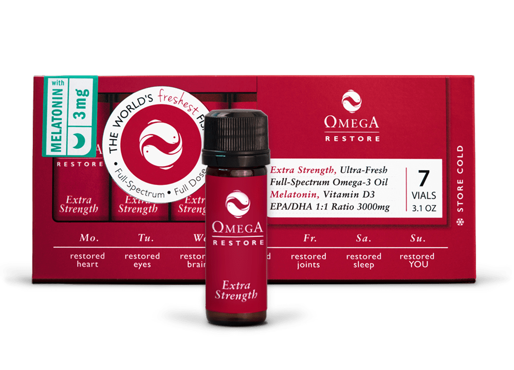 Omega Restore | 3000 mg of EPA/DHA and 3 mg of melatonin